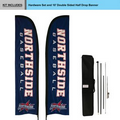 10' Double Sided Portable Half Drop Banner w/ Hardware Set